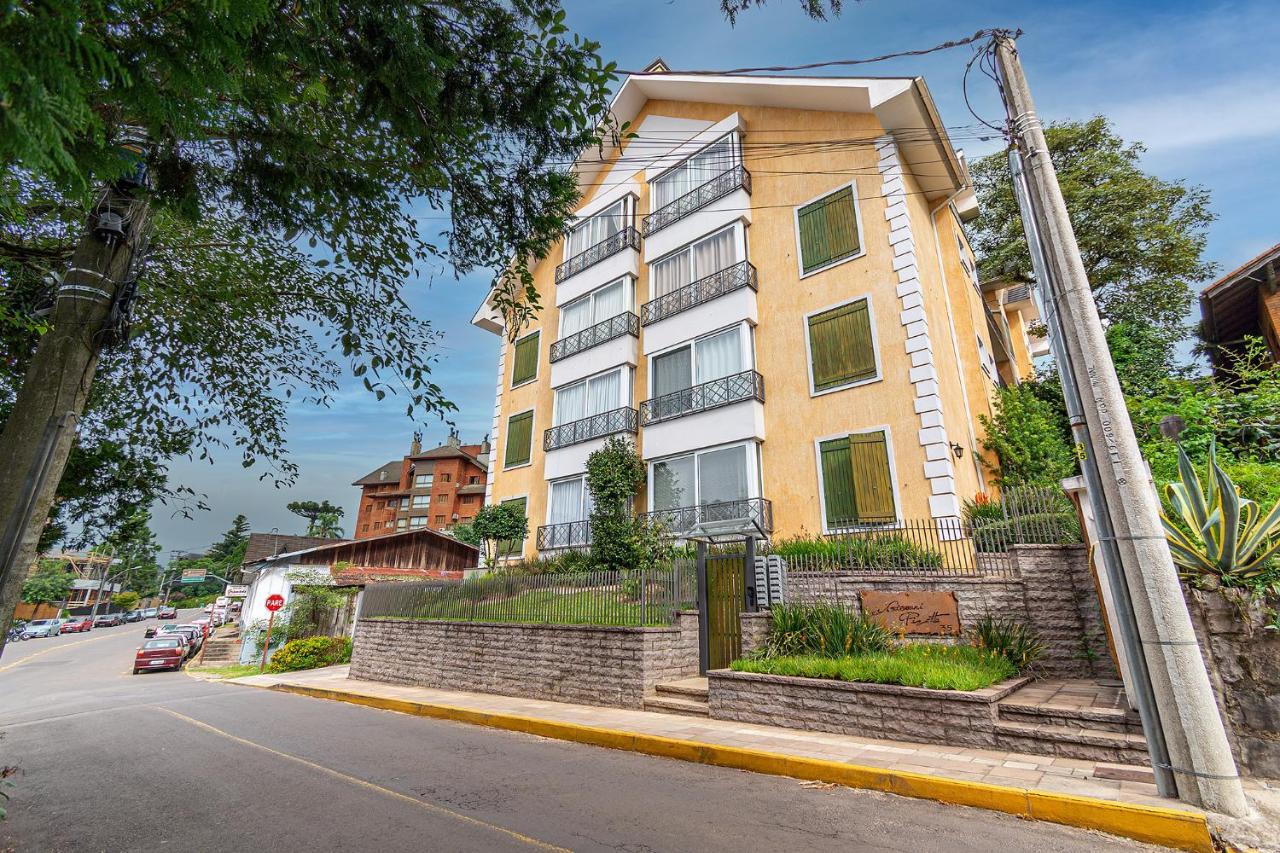 Rosa Apartamento Luxo No Centro Gramado Apartment Luaran gambar